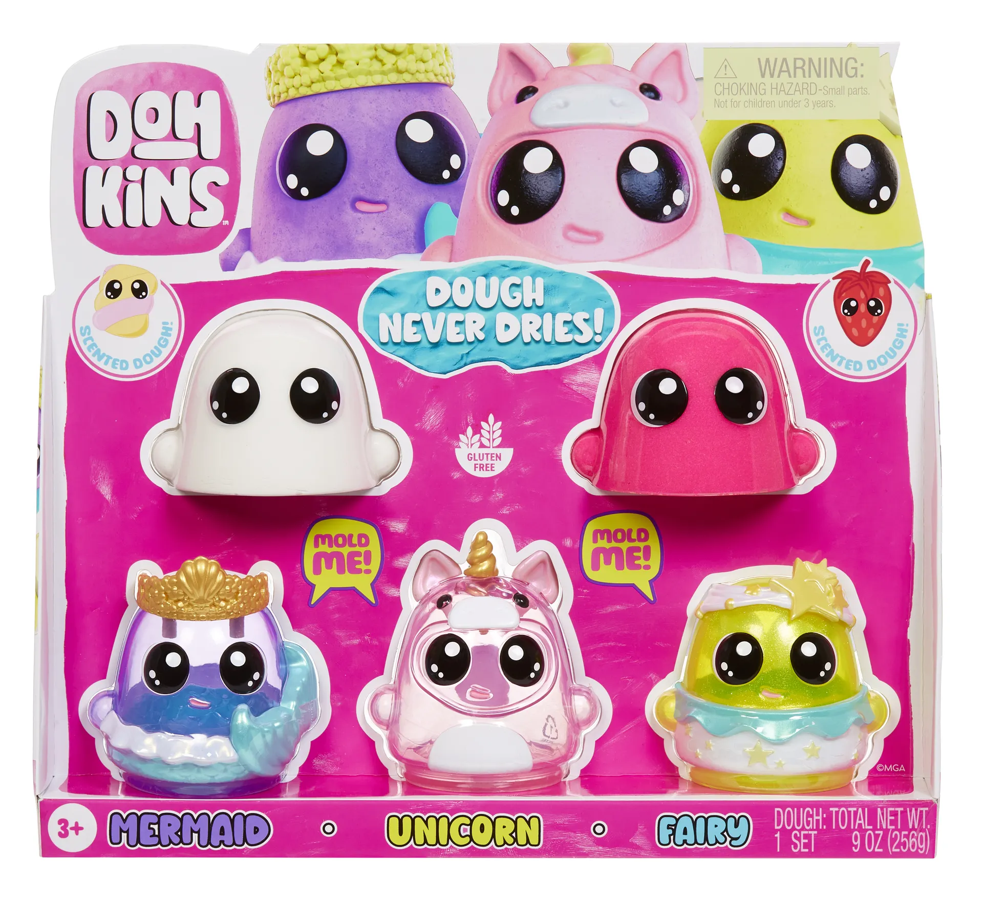 MGA Entertainment DohKins Fantasy Pack - Assortment 1 Modellierton 255 g Mehrfarbig – Bild 7