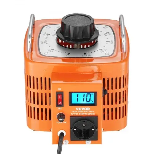 VEVOR 3000VA automatischer Stelltransformator mit variabler Spannung, 10 Ampere, 230 V Eingang, 0-300 V Ausgang, Wechselspannungsregler, mit LCD-Display, 4 zusätzlichen Sicherungen – Bild 10
