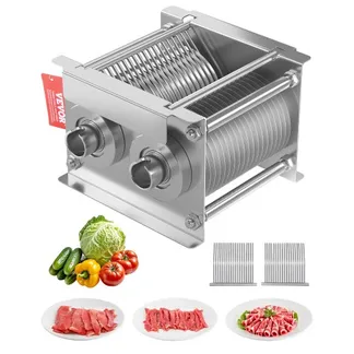 VEVOR 86 mm Klinge für gewerblichen Fleischschneider, ein Klingensatz für SJY-DQ90 Fleischschneidemaschine, Edelstahl Cutter Slicer Klingensatz (5 mm Schnittstärke) für knochenloses Fleisch VEVOR 86 mm Klinge für gewerblichen Fleischschneider, ein Klingensatz für SJY-DQ90 Fleischschneidemaschine, Edelstahl Cutter Slicer Klingensatz (5 mm Schnittstärke) für knochenloses Fleisch