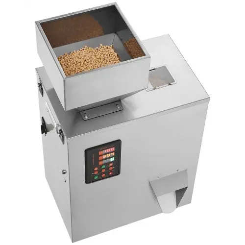 VEVOR Pulverfüllmaschine, 0,022–1,1 lbs/10–500 g, automatische intelligente Partikelwaage, Füllmaschine, Flaschenbeutel, Pulverfüller, Partikelspender für Tee, Samen, Körner, Pulver, Mehl, Bohnen, Gli – Bild 9