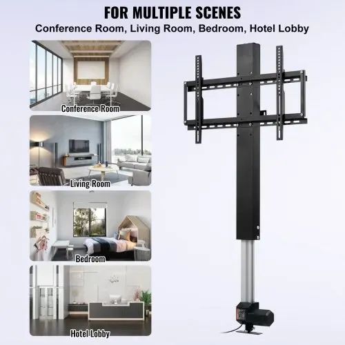 VEVOR TV-Ständer für LCD-LED-Plasmafernseher, Automatischer TV-Ständer, Aufzug für Fernseher, TV Lift Halterung Höhe von 107,4 bis 187,2 cm, Höhenverstellbar & Stabil Max. 60 kg – Bild 5