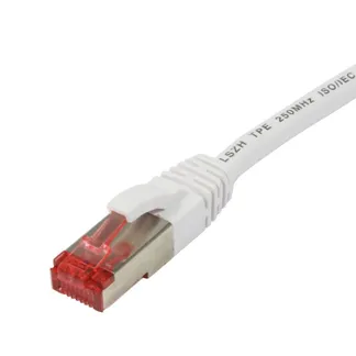 Patchkabel RJ45, CAT6 250Mhz, 1.0m weiss, S-STP(S/FTP), TPE/LSZH(Superflex), Synergy 21, Patchkabel RJ45, CAT6 250Mhz, 1.0m weiss, S-STP(S/FTP), TPE/LSZH(Superflex), Synergy 21,