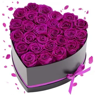 VEVOR 27x Ewige Rosen in Herzform Box, konservierter Blumenstrauß, Blumen Geschenkbox für ihre Frau, Mütter, Liebespartner, zur Hochzeit, zum Muttertag, Valentinstag, Weihnachten, dunkelviolett VEVOR 27x Ewige Rosen in Herzform Box, konservierter Blumenstrauß, Blumen Geschenkbox für ihre Frau, Mütter, Liebespartner, zur Hochzeit, zum Muttertag, Valentinstag, Weihnachten, dunkelviolett