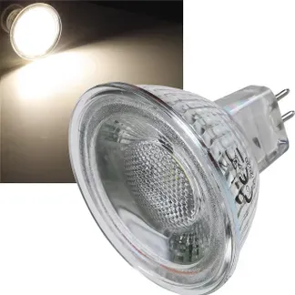LED Strahler MR16 “H50 COB” 4000k, 460lm, 12V/5W, neutralweiß LED Strahler MR16 “H50 COB” 4000k, 460lm, 12V/5W, neutralweiß