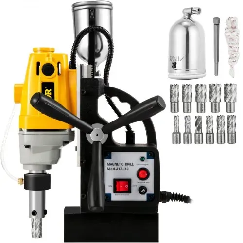 VEVOR Sdt MD40 Magnetbohrmaschine mit 13 Stück 25,4mm HSS-Ringschneider Set – Bild 7