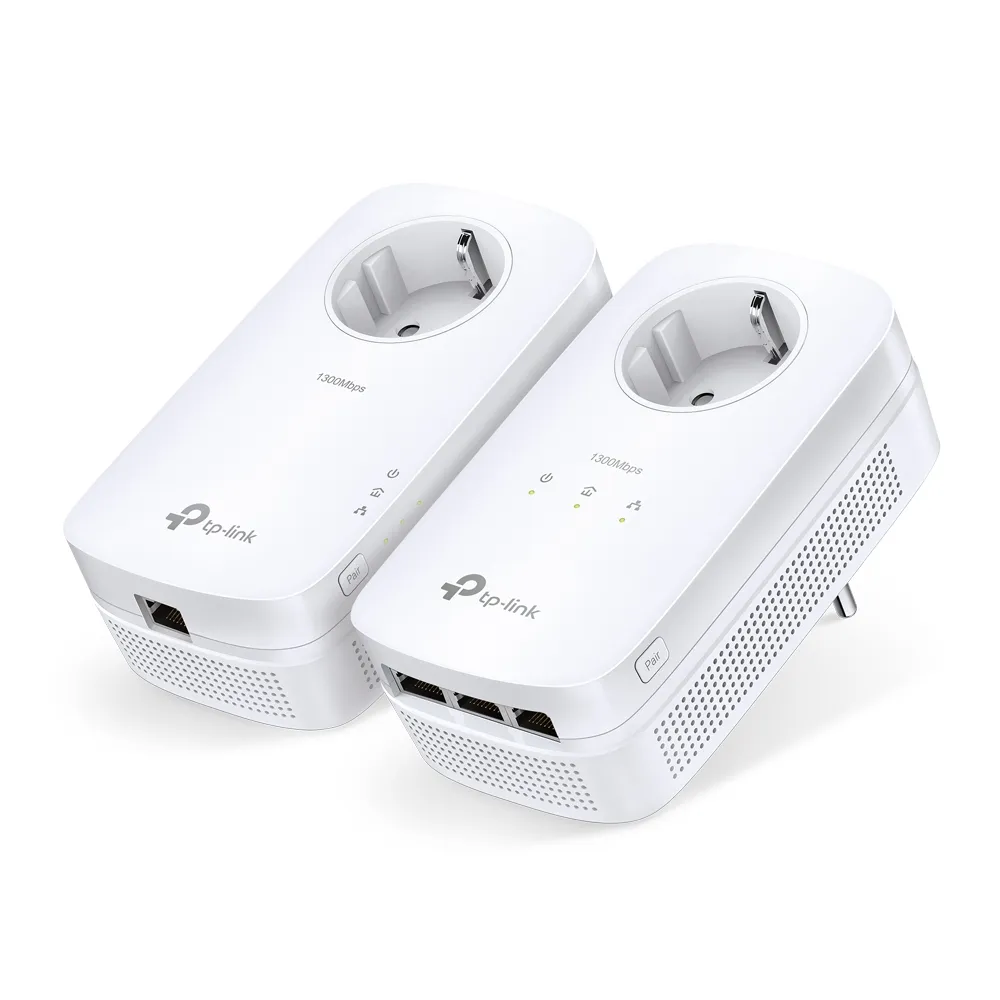 TP-Link AV1300-Gigabit-Powerline-Adapter KIT mit Steckdose TP-Link AV1300-Gigabit-Powerline-Adapter KIT mit Steckdose