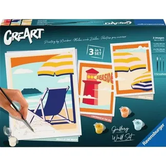 CreArt Gallery Wall Set – At the Beach, Malen CreArt Gallery Wall Set – At the Beach, Malen