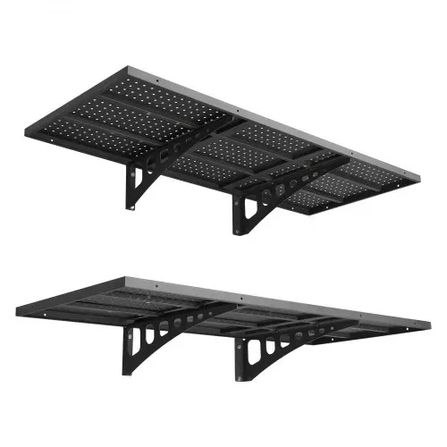 VEVOR 2er-Set Garagenregal 1219x503x200 mm Werkzeugaufbewahrung 127 kg pro Schicht Werkzeughalter Wand 1219x503 mm Regalfläche Aufbewahrungsregale Metallregal Werkzeug Organizer Wandregale – Bild 10