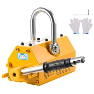VEVOR Lasthebemagnet Permanentmagnetheber 600 kg Zugkraft Hebemagnet mit Entriegelungsgriff & Stahlhaken, verwendet in Werkstattkränen und Hebezeugen, zum Heben von Stahlplatten, Brettern VEVOR Lasthebemagnet Permanentmagnetheber 600 kg Zugkraft Hebemagnet mit Entriegelungsgriff & Stahlhaken, verwendet in Werkstattkränen und Hebezeugen, zum Heben von Stahlplatten, Brettern