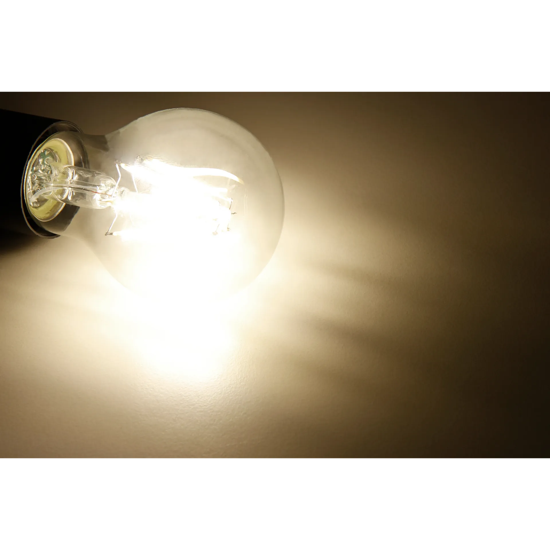 LED Filament Glühlampe McShine ''Filed'', E27, 6W, 620 lm, warmweiß, dimmbar, klar – Bild 2