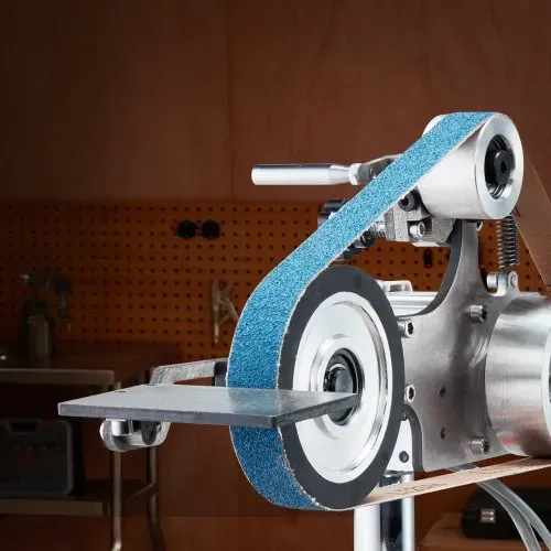 VEVOR Bandschleifmaschine, 762x25,4mm Bandpolierer mit variabler Geschwindigkeit und VFD, 550 W Polier- und Schleifmaschine mit 2 Schleifformen und 3 Schleifbändern für die Metallbearbeitung, Messerherstellung – Bild 7