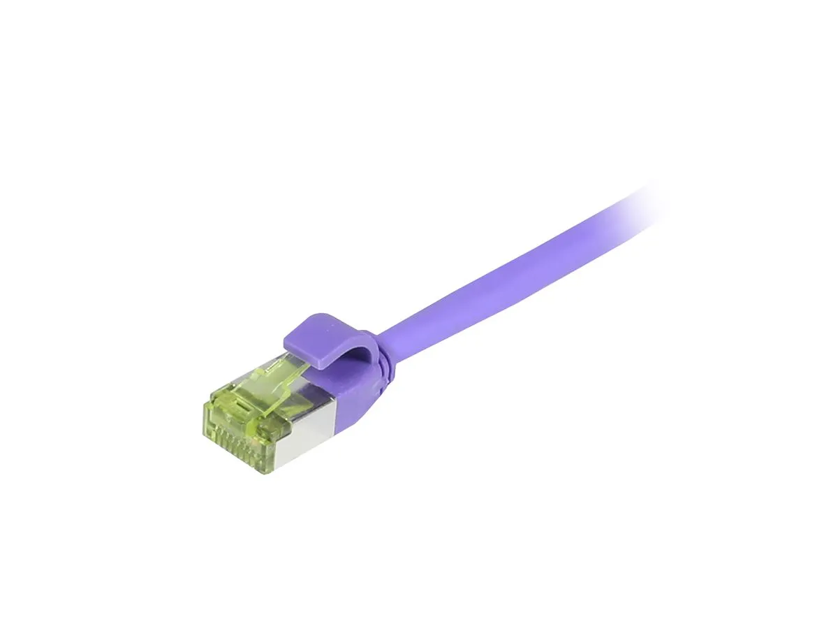 Patchkabel RJ45, CAT6A 500Mhz, 3m, lila, S-STP(S/FTP), slimline rund d=4,5mm, TPE/LSZH(Superflex), AWG28, mit CAT7 Rohkabel, Synergy 21 Patchkabel RJ45, CAT6A 500Mhz, 3m, lila, S-STP(S/FTP), slimline rund d=4,5mm, TPE/LSZH(Superflex), AWG28, mit CAT7 Rohkabel, Synergy 21