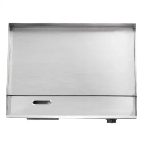 VEVOR Elektrogrill gewerbliche Grillplatte (535 x 300 mm) 3200 W mit 50-300 °C einstellbarer Temperaturregelung, Bratplatte Griddleplatte mit 2 Spachteln & 2 Bürsten & 4 Fußpolstern für Steak – Bild 10