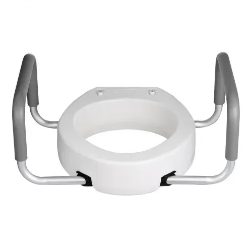 VEVOR Toilettensitzerhöhung Toilettenerhöhung mit 136 kg Tragkraft & 88,9 mm Hubhöhe, erhöhter Toilettensitz mit Armlehnen für ältere Menschen Senioren Behinderte Erwachsene, verbreiterter Sitz – Bild 10