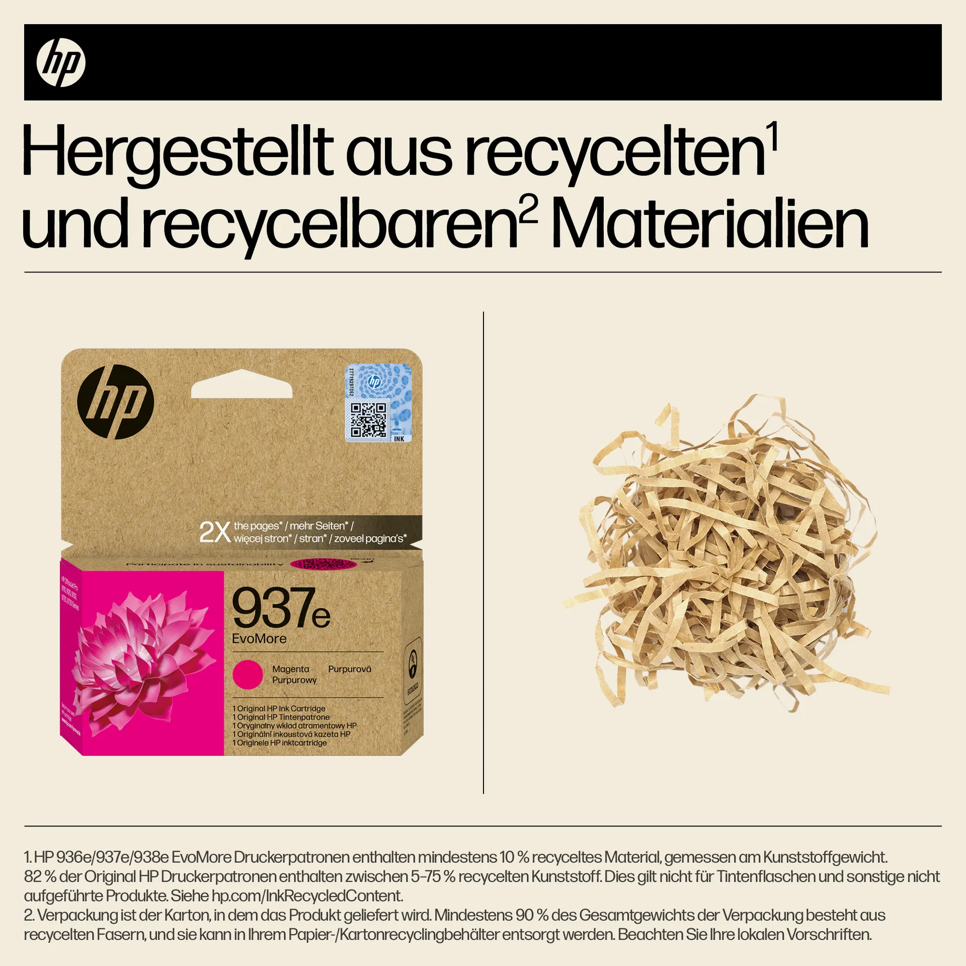 HP 937e EvoMore Magenta Original Druckerpatrone – Bild 3