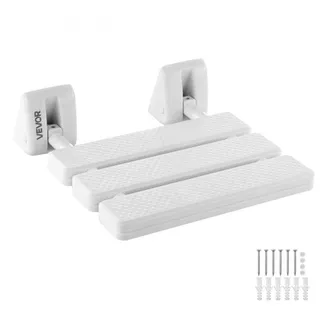 VEVOR Klappbarer Duschsitz zur Wandmontage (32 x 34 cm Sitzfläche), Wandklappstuhl mit Aluminiumrahmen, Duschsitz (100 kg Belastbar) für Erwachsene & Senioren, Geeignet für Badezimmer & Flur, Weiß VEVOR Klappbarer Duschsitz zur Wandmontage (32 x 34 cm Sitzfläche), Wandklappstuhl mit Aluminiumrahmen, Duschsitz (100 kg Belastbar) für Erwachsene & Senioren, Geeignet für Badezimmer & Flur, Weiß