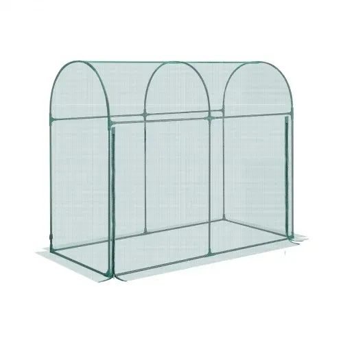 VEVOR Pflanzenschutzzelt, 1806x910x1500 mm Pflanzenschutznetz mit Rahmen, Tür mit Reißverschluss, windbeständig, Pflanzenkäfig Gewächshaus für erhöhte Beete im Freien, Garten, Terrasse – Bild 10