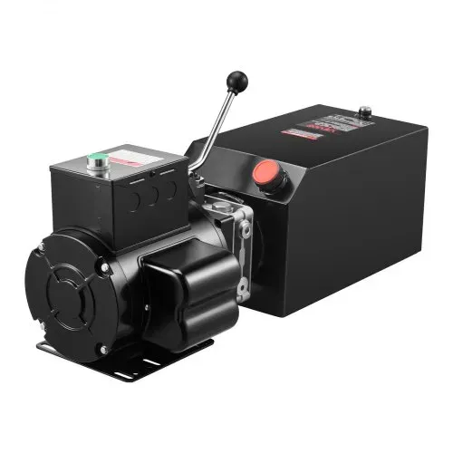 VEVOR 14 Qt Hydraulikaggregat einfachwirkende Stahlpumpe für Kippanhänger, 22 MPa max. Entlastungsdruck & 6,3 L/min Durchflussrate, Hydraulikpumpe mit Metallbehälter zum Anheben von Kippanhängern – Bild 8