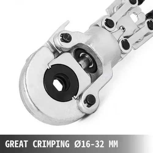 VEVOR Presszange U16, U20, U25, U32, TH16, TH20, TH26, TH32 mm, Crimpzange Presszange 6 T Druckkraft, Rohrpresszange mit um 360° Drehbarem Kopf und Ergonomischem Griff, Rohrcrimpzange Tragbar Ø16-32 m VEVOR Presszange U16, U20, U25, U32, TH16, TH20, TH26, TH32 mm, Crimpzange Presszange 6 T Druckkraft, Rohrpresszange mit um 360° Drehbarem Kopf und Ergonomischem Griff, Rohrcrimpzange Tragbar Ø16-32 m