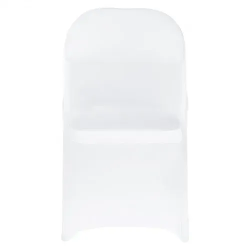 VEVOR Stuhlhussen Stuhlbezug Stretch 150 Stk. waschbarer & abnehmbarer Stuhlüberzug aus Polyester-Spandex für Hochzeitsfeiern Esszimmerbankette, passend für Klappstühle (45 x 46 x 77 cm) Weiß – Bild 9