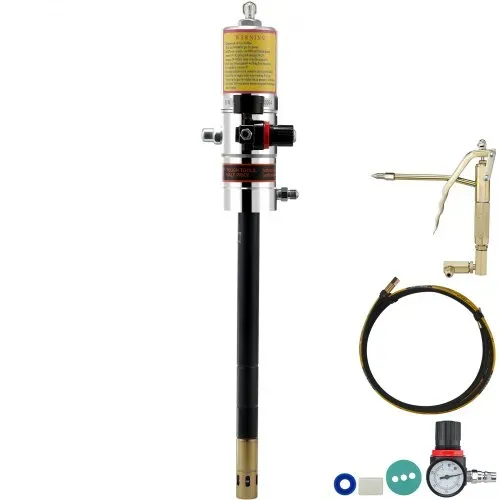 VEVOR Fettpumpe Luftbetriebene Fettpumpe mit 50:1 Druckverhältnis, 3,96 m Hochdruckschlauch und Fettpresse, Pneumatische Fettpumpe, Tragbare Schmierfettpumpe mit um 360° Schwenkbarem Fettpressenkopf VEVOR Fettpumpe Luftbetriebene Fettpumpe mit 50:1 Druckverhältnis, 3,96 m Hochdruckschlauch und Fettpresse, Pneumatische Fettpumpe, Tragbare Schmierfettpumpe mit um 360° Schwenkbarem Fettpressenkopf