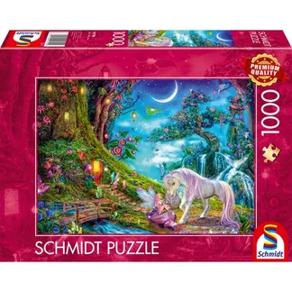 Wo sich Einhorn und Elfe gute Nacht sagen, Puzzle Wo sich Einhorn und Elfe gute Nacht sagen, Puzzle