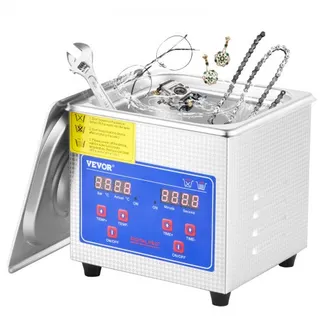 VEVOR Professioneller Ultraschallreiniger, 1,3 L Ultraschall-Schmuckreiniger mit digitalem Timer und Heizung, Edelstahl-Industrie-Schallreiniger 40 kHz für Brillen, Uhren, Ringe, Kleinteile VEVOR Professioneller Ultraschallreiniger, 1,3 L Ultraschall-Schmuckreiniger mit digitalem Timer und Heizung, Edelstahl-Industrie-Schallreiniger 40 kHz für Brillen, Uhren, Ringe, Kleinteile