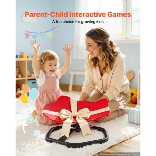 VEVOR Drehstuhl Kinder Autismus Sensorischer Drehsitz 100 kg 520x500 mm Rot, ADHS Hilfsmittel für Kinder im Alter von 3-12 Jahren, Förderung von Gleichgewicht Körperkoordination Greifkraft, PP-Material – Bild 6