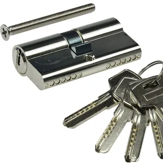 Schließzylinder 60mm (30+30mm) Profil-Zylinder, 5 Sicherheits-Schlüssel Schließzylinder 60mm (30+30mm) Profil-Zylinder, 5 Sicherheits-Schlüssel