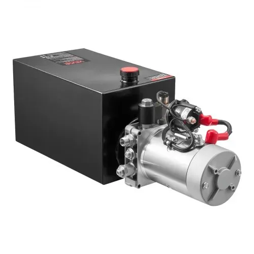 VEVOR 10 Qt Hydraulikaggregat einfachwirkende Kippanhängerpumpe, maximaler Öffnungsdruck 22 MPa und Fördermenge 3,4 L/min, 12 V DC Hydraulikpumpe mit Metallbehälter für Kippanhänger Schwarz – Bild 10