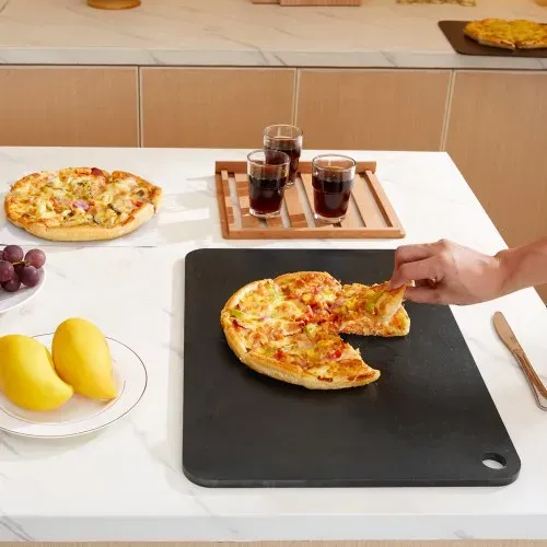 VEVOR Pizzastein Pizzastahl 508 x 355 x 10 mm, Pizzastahlplatte für den Ofen, Vorgewürzter Pizza-Backstein aus Q235-Kohlenstoffstahl mit Höherer Leitfähigkeit für Restaurants, Cafés, Straßenläden – Bild 7