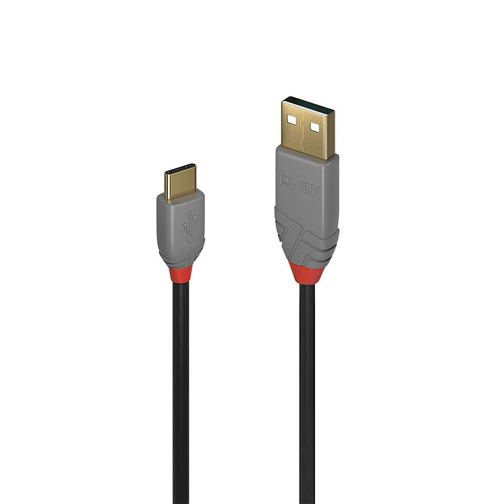 Lindy 36885 USB Kabel USB 2.0 0,5 m USB A USB C Schwarz, Grau Lindy 36885 USB Kabel USB 2.0 0,5 m USB A USB C Schwarz, Grau
