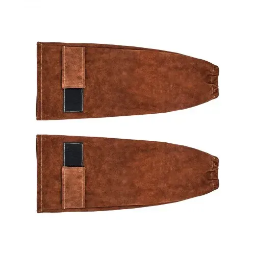VEVOR Schweißerärmel, 457x95 mm, Schweißerstulpen, Schweißerschutzärmel aus Rindsleder zum Schutz der Arme, Schweißerarmschutz zum Schweißen, Schmieden, Holzarbeiten, Gartenarbeit – Bild 8