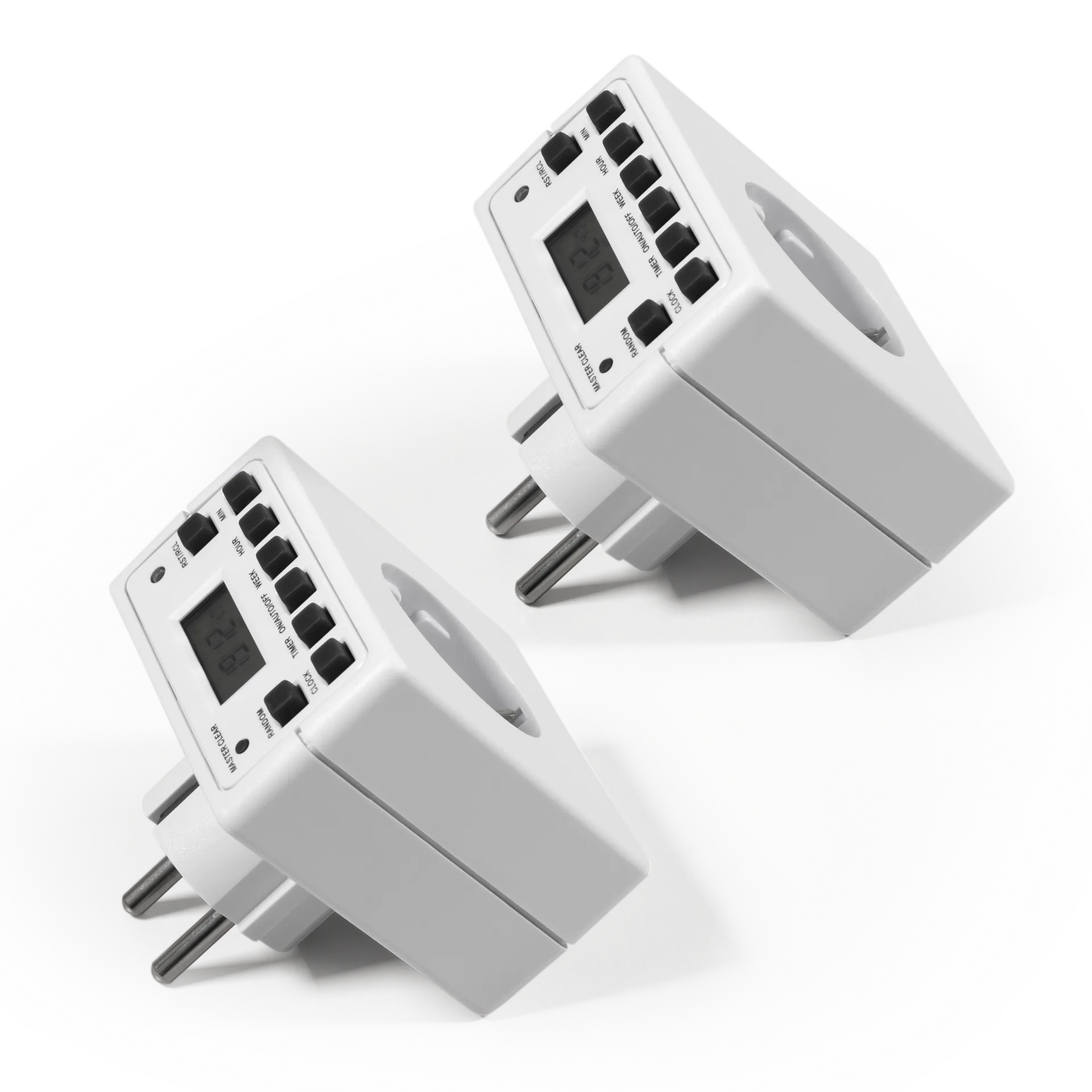 Digitale Zeitschaltuhr McPower “AZ-53“ 2er-Pack, 10 Programme, 12/24Std Zyklus Digitale Zeitschaltuhr McPower “AZ-53“ 2er-Pack, 10 Programme, 12/24Std Zyklus