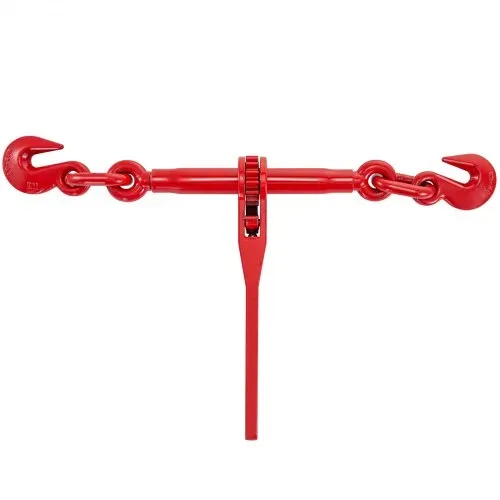 VEVOR Kette und Binder Kit 3/8in-1/2in, Ratsche Last Bindemittel 9215lbs Arbeitsstärke, Ratsche Bindemittel und Ketten, 3/8in x 10ft Ketten mit G70 Haken, für LKW, Tie Down, Schleppen, Abschleppen – Bild 7