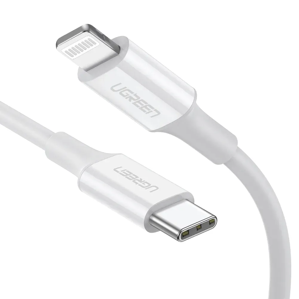 Ugreen 10493 Lightning-Kabel 1 m Weiß Ugreen 10493 Lightning-Kabel 1 m Weiß
