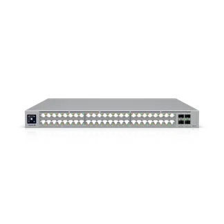 Ubiquiti Switch full managed Layer3 52 Port • 32x 10GbE • 16x 2,5GbE • PoE Budget 950W • 48x PoE bt • 4x SFP28 • 19″ • UniFi • ECS-48-PoE Ubiquiti Switch full managed Layer3 52 Port • 32x 10GbE • 16x 2,5GbE • PoE Budget 950W • 48x PoE bt • 4x SFP28 • 19″ • UniFi • ECS-48-PoE