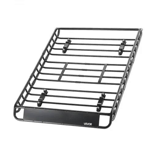 VEVOR Dachträgerkorb 1300 x 910 x 105 mm Dachgepäckträger 90,7 kg Tragkraft, Autodachkorb aus Legierter Stahl mit Gepäcktasche (112 x 87 x 26 cm) Dachgepäcknetz Ratschengurten, Ideal für SUV Lkw Pkw – Bild 10