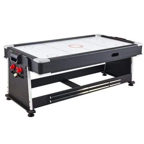 VEVOR 3 in 1 Multispieltisch mit Drehgelenk und Airhockey, Tischtennis, Hockeytisch für Spielzimmer, Familienheim, Arcade-Gaming-Set, sämtliches Zubehör für jedes Spiel enthalten – Bild 10