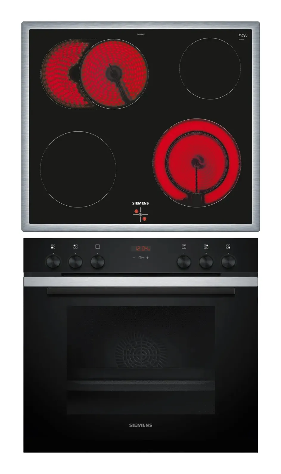 Siemens iQ300 HE213ABS3 + EA64RGNA1E Kochgeräte-Set Keramik Elektrischer Ofen Siemens iQ300 HE213ABS3 + EA64RGNA1E Kochgeräte-Set Keramik Elektrischer Ofen