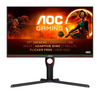 AOC G3 Q27G3XMN/BK Computerbildschirm 68,6 cm (27″) 2560 x 1440 Pixel 2K Ultra HD LED Schwarz AOC G3 Q27G3XMN/BK Computerbildschirm 68,6 cm (27″) 2560 x 1440 Pixel 2K Ultra HD LED Schwarz