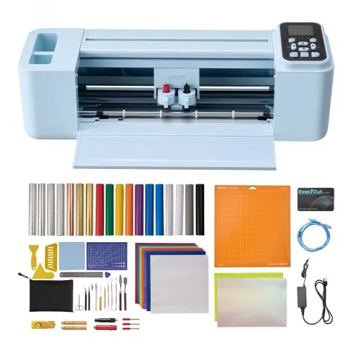VEVOR Vinylschneidemaschine 30 cm, Schneideplotter/Plottermaschine mit Steuerung (Knopf/Bildschirm), Kompatibel mit Mac/Windows/Android/iOS, Vinylcutter für Bastelarbeiten, Karten & Wohnaccessoires VEVOR Vinylschneidemaschine 30 cm, Schneideplotter/Plottermaschine mit Steuerung (Knopf/Bildschirm), Kompatibel mit Mac/Windows/Android/iOS, Vinylcutter für Bastelarbeiten, Karten & Wohnaccessoires