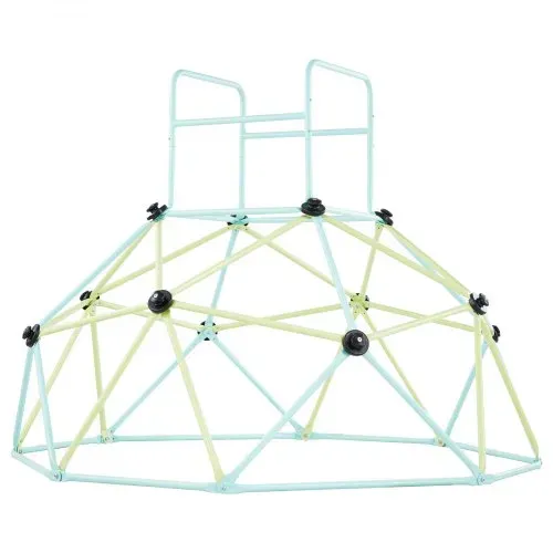 VEVOR Kletterkuppel geometrisches Klettergerüst (183 cm) breit, 270 kg belastbares Klettergerüst, Klettergerät für Kinder von 3 bis 10 Jahren Gartenspielzeug Spielplatz blau + grün – Bild 9