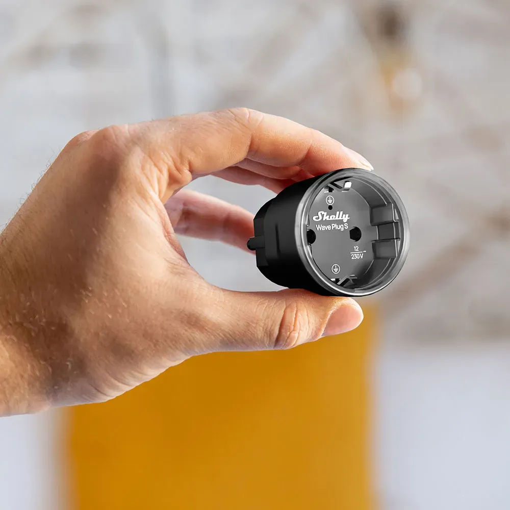 Shelly · Unterputz · "Wave Plug S Black LR" · Z-Wave – Bild 3