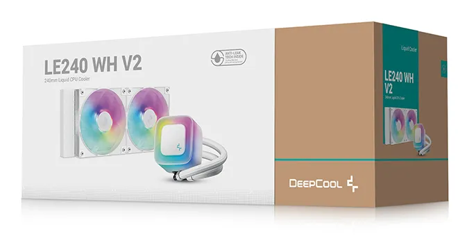 DeepCool LE240 V2 Prozessor All-in-One-Flüssigkeitskühler 12 cm Weiß – Bild 6