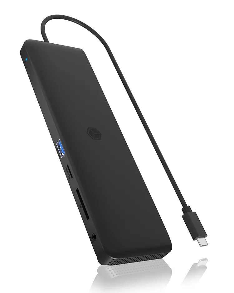 ICY BOX IB-DK2116-C, USB Type-C® Notebook DockingStation mit dreifacher Videoausgabe ICY BOX IB-DK2116-C, USB Type-C® Notebook DockingStation mit dreifacher Videoausgabe