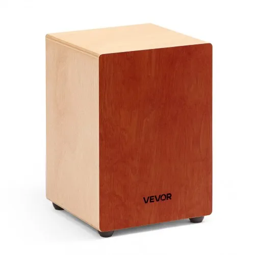 VEVOR Cajon, Kistentrommel mit internen Gitarrensaiten, leichte Drum-Box aus Holz, tragbares Trommel-Musikinstrument aus mit Silikonfüßen, abgerundeten Kanten, für Anfänger & Profis, 305x305x430 mm VEVOR Cajon, Kistentrommel mit internen Gitarrensaiten, leichte Drum-Box aus Holz, tragbares Trommel-Musikinstrument aus mit Silikonfüßen, abgerundeten Kanten, für Anfänger & Profis, 305x305x430 mm