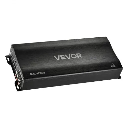 VEVOR Autoverstärker 5-Kanal, Endstufe Klasse D Überbrückbar, Max. 4 x 100 W an 4 Ohm / 4 x 200 W an 2 Ohm + 1 x 1000 W an 2 Ohm / 1 x 500 W an 4 Ohm, Hochleistungsverstärker für Fahrzeuge – Bild 8