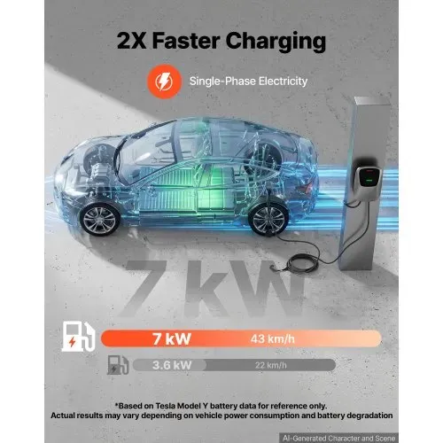 VEVOR Wallbox E-Auto-Ladestation 7 kW Einphasig 230 V Typ 2 IP65 5 m, EV-Charger für Alle Elektrofahrzeuge und Plug-in-Hybride, 32 A Intelligentes Autoladegerät mit App-Steuerung und Digitalanzeige VEVOR Wallbox E-Auto-Ladestation 7 kW Einphasig 230 V Typ 2 IP65 5 m, EV-Charger für Alle Elektrofahrzeuge und Plug-in-Hybride, 32 A Intelligentes Autoladegerät mit App-Steuerung und Digitalanzeige