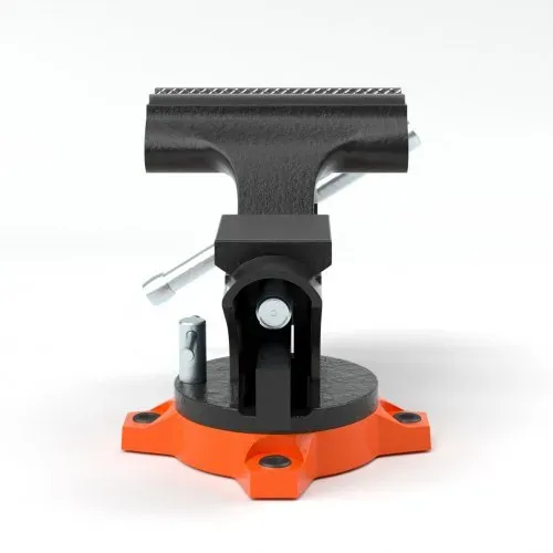 VEVOR 11,5cm Schraubstock 240° Drehbar Sphäroguss Werkbankschraubstock 1,5-4,5cm Rohrspanndurchmesser Schraubstock 8,5 cm Backenöffnung Parallelschraubstock Ideal zum Schärfen Schleifen Schneiden usw. – Bild 10